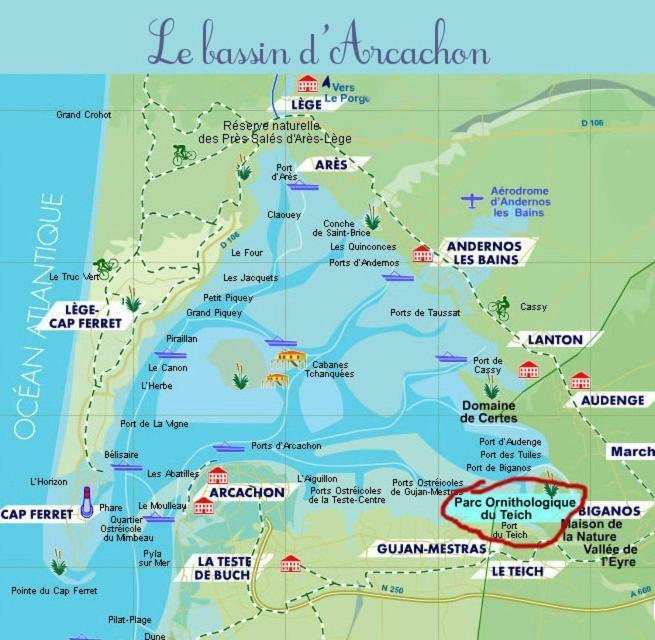 Apartament Lou Cachotte Le Teich Zewnętrze zdjęcie